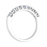 1/2 Carat Natural Diamond Wedding Band Ring in White Gold - IGI Certified-Preview 4