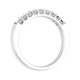 1/2 Carat Princess Cut Diamond Wedding Band Ring in Gold - IGI Certified