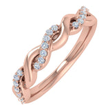 1/10 Carat Diamond Wedding Band Ring in Gold