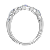 1/10 Carat Diamond Wedding Band Ring in Gold