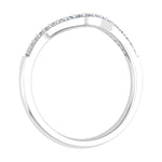 1/10 Carat (ctw) Gold Ladies Diamond Wedding Stackable Band - Guard Ring-Preview 7