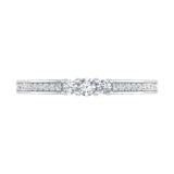 Gold 3-Stone Diamond Engagement Ring (0.22 Carat)
