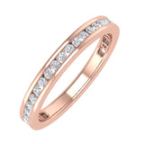 1/3 Carat Channel Set Diamond Gold Wedding Band Ring in Gold - IGI Certified