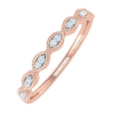 0.04 Carat Anniversary Wedding Band Ring in Gold - IGI Certified