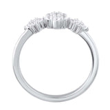 1/3 Carat Diamond Floral Cluster Ring in Gold