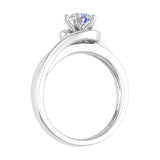 1/2 Carat 4-Prong Set Diamond Solitaire Engagement Ring in Gold - IGI Certified