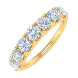 1 Carat 7-stones Diamond Wedding Band Ring in Gold