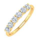 1/2 Carat 6-Stone Diamond Wedding Band Ring in Gold