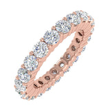 2 1/2 Carat Prong Set Diamond Eternity Ring Band in Gold