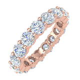4 Carat Diamond Eternity Wedding Band Ring in 14K Gold - IGI Certified (Value Collection)