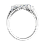 1 Carat Natural Diamond Cluster Ring Band in Gold