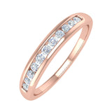 1/4 Carat Channel Set Round Diamond Wedding Band Ring in Gold