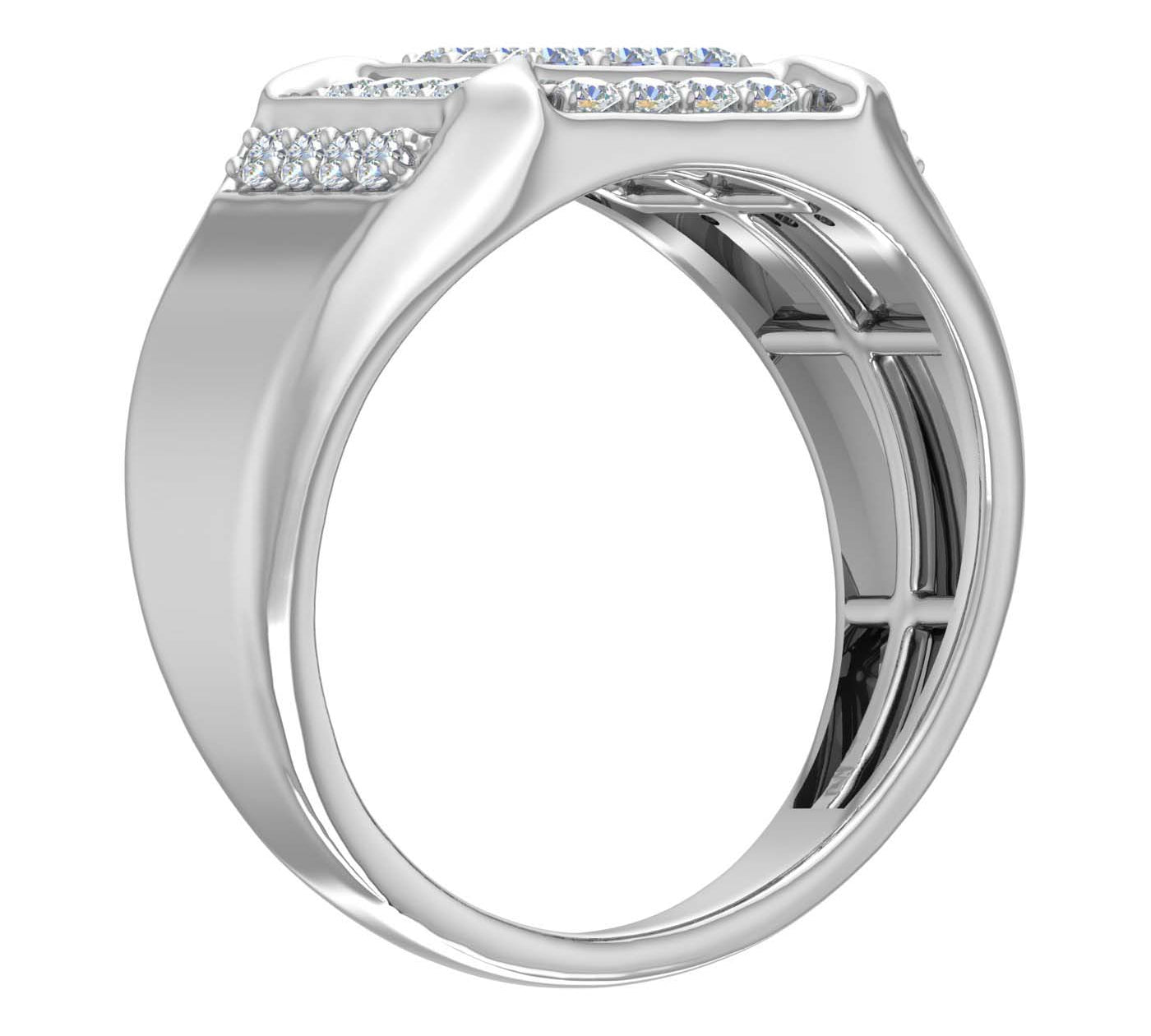 3/4 Carat Men's Diamond Wedding Band Ring in Gold