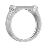 1/4 Carat (ctw) Nick Set 6-Stone MensDiamond Wedding Band Ring in Gold