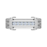 1/4 Carat (ctw) Nick Set 6-Stone MensDiamond Wedding Band Ring in Gold