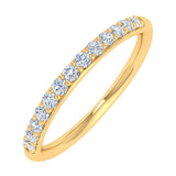 1/5 Carat Diamond Wedding Band Ring in Gold