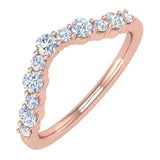 3/8 Carat Diamond Wedding Band Guard Ring Enhancers in Gold