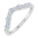 3/8 Carat Diamond Wedding Band Guard Ring Enhancers in Gold