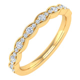 1/5 Carat Diamond Wedding Band Ring in Gold