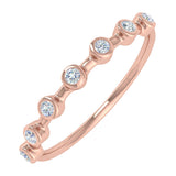 1/10 Carat Diamond Wedding Band Ring in Gold