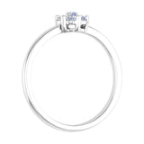 1/3 Carat Diamond Cluster Engagement Ring Band in Gold