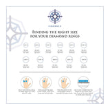 Diamond Halo Bridal Ring Set in Gold (5/8 cttw) - IGI Certified
