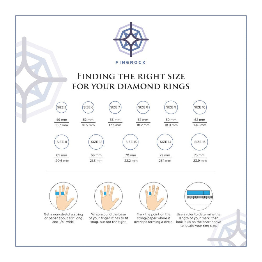 1/10 Carat 5 Stone Pave Set Diamond Wedding Ring in Gold - IGI Certified