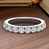 Gold Diamond Wedding Band Ring (0.85 Carat) - IGI Certified