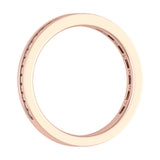 1/4 Carat Channle Set Diamond Wedding Band in Rose Gold