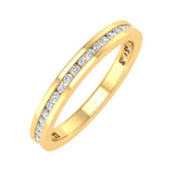 1/4 Carat Channle Set Diamond Wedding Band in Yellow Gold