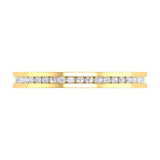 1/4 Carat Channle Set Diamond Wedding Band in Yellow Gold