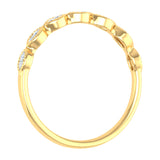 0.04 Carat Anniversary Wedding Band Ring in Yellow Gold