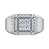 3/4 Carat Men's Diamond Wedding Band Ring in 10K Gold