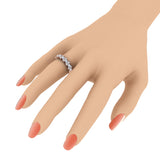 1 Carat Diamond Wedding Band Ring in 14K Rose Gold