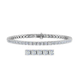 5 Carat Diamond Tennis Bracelet in 14K Gold (7 Inch) - IGI Certified (SI1-SI2 Clarity)