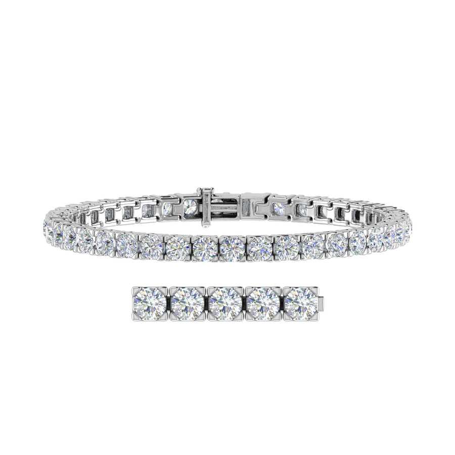 18ct White gold 10ct Tennis Bracelet - Diamond Jewellery Studio
