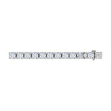 12 Carat Diamond Tennis Bracelet in 14K Gold (7 Inch) - IGI Certified