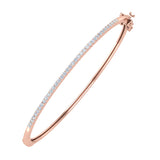 1/2 Carat Diamond Bangle Bracelet in Gold