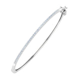 1/2 Carat Diamond Bangle Bracelet in Gold