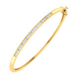 1/2 Carat Diamond Bangle Bracelet in Gold