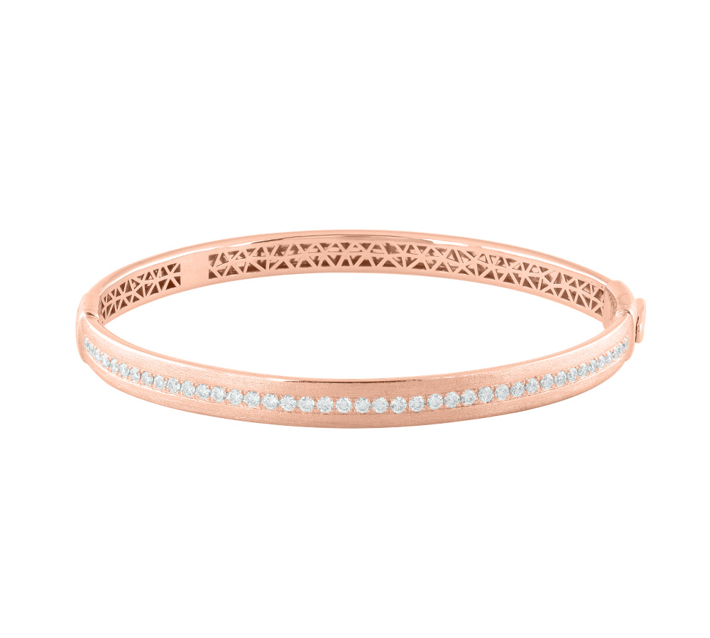 1 Carat Diamond Fashion Bangle Bracelet in Gold