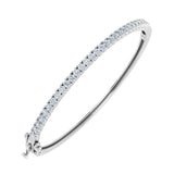 1 1/2 Carat Diamond Womens Bangle Bracelet in Gold
