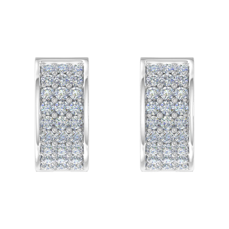 1/2 Carat Diamond Huggies Earrings in Gold