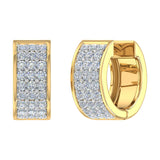 1/2 Carat Diamond Huggies Earrings in Gold