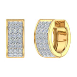 1/2 Carat Diamond Huggies Earrings in Gold - IGI Certified