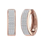 1/2 Carat Diamond Hoop Earrings in Gold - IGI Certified