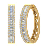 1 Carat Diamond Hoop & Huggies Earrings in Gold