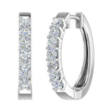 Gold Diamond Hoop Earrings (3/4 Carat)