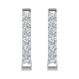 Gold Diamond Hoop Earrings (3/4 Carat)