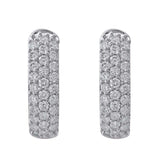 1/2 Carat Diamond Hoop Earrings in Gold - IGI Certified